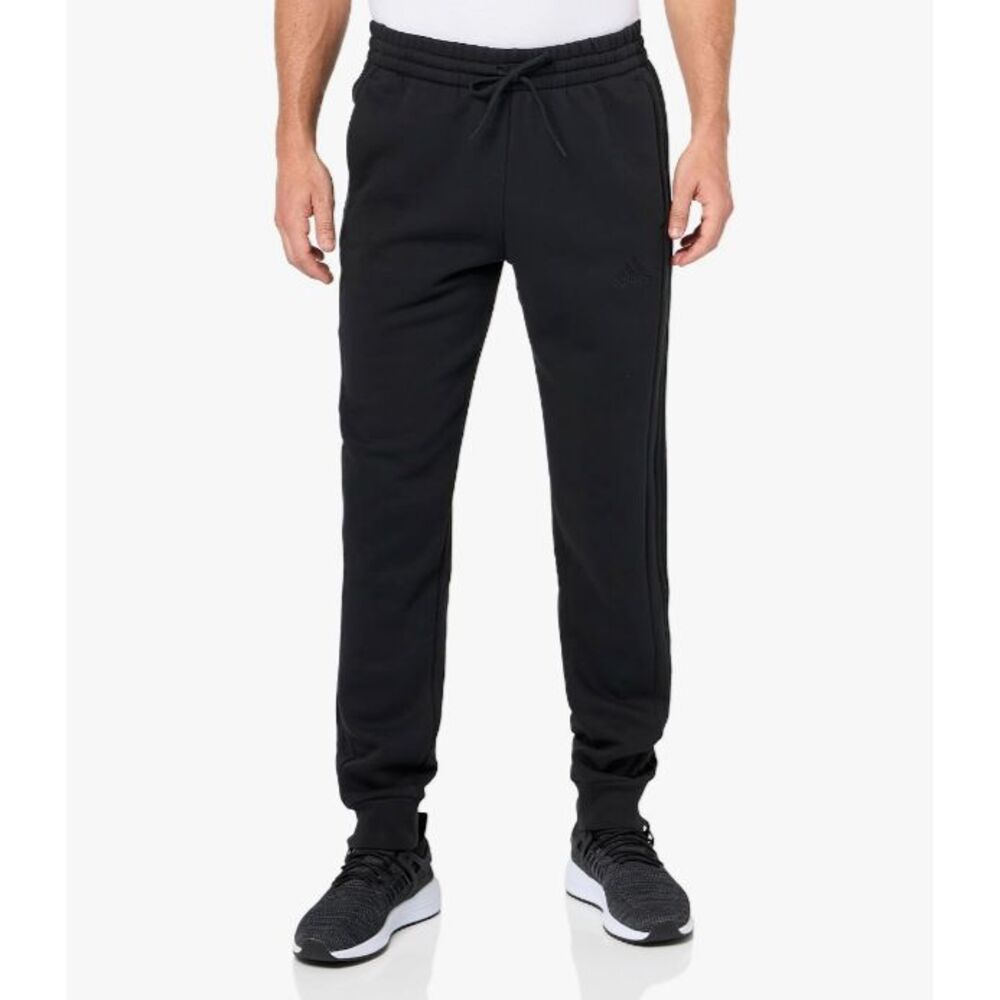 NEW Adidas Men Essentials Fleece Regular Tapered Pants Black Size 4XLT